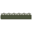 vidaXL Plenkanter 30 pcs Olivengrønn 103 x 0,05 x 22 cm Stål