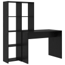  Skrivebord Svart eik 138.5 x 55 x 143 cm Konstruert tre