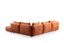 Floransa 4 seters Sofa med Divan   Oransje