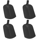 vidaXL Spadehode 4 pcs Svart 34,5 x 24 cm Pulverlakkert stål