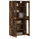  Highboard røkt eik 69,5x34x180 cm konstruert tre
