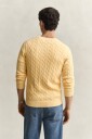 Gant Classic Cable Knit Sweater   Yellow   XL