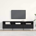  TV benk svart eik 150x30x44,5 cm konstruert tre