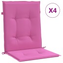 vidaXL Ryggputer 4 stk. Oxford Stoff Rosa