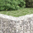 vidaXL idaXL Gabion høybed 3 stk 30x30x100 cm jern