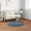  Kunstpels Kanin Teppe Olite Antrasitt Ø 120 cm Polyester