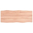  Bordplate lysebrun 100x40x(2-4)cm behandlet heltre naturlig 363948