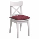  Seteputer 2 pcs Vinrød 40 x 40 x 6 cm stoff