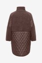 Only Carmakoma   Kåpe Carohio Quilt Mix Fleece Coat Otw   Grå