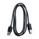 ELETRA USB 2.0 AM - BM 1M KABEL, SVART