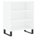 vidaXL Skjenk høyglans hvit 57x35x70 cm konstruert tre