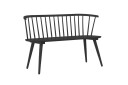 Sofabenk Bobby 120 cm i tre   Svart