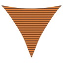  Solskygge seil Oransje og Brunt 3,6 x 3,6 x 3,6 m