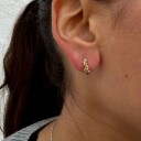Sistie2ND Loops Creoles Gold Plated 12mm