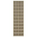 vidaXL Skoskap sonoma eik 54x34x183 cm sponplate