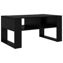  Kaffebord med lagring Svart Eik 92 x 53 x 45 cm Konstruert tre