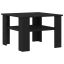  Kaffebord Sort Eik 60x60x42 cm Laget av konstruert tre
