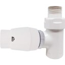 Kriss Cylinder RTL Ventilsett Med returtermostat, Hvit