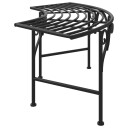 vidaXL Benk tre 113 cm svart stål