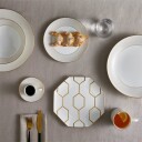 Wedgwood Arris suppeskål Ø 21 cm hvit