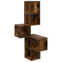 vidaXL Vegghjørneskap Røkt Eik 48 x 48 x 120 cm Konstruert tre