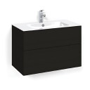 Macro Design Crown Plain Servantskap 2 Skuff - med Light Servant Svart eik / 80cm 8