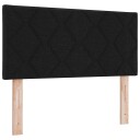  Hodegavl med Diamantblokker Design Svart 100 cm Stoff