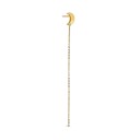 Jane Kønig Half Moon Øredobbe Single 18 kt. Gullforgylt sølv HMCS-XJK24-1-G-Left - Dame - 925 sterling silver