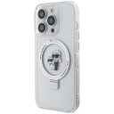 Karl Lagerfeld MagSafe Ring Stand Deksel for iPhone 13 Pro / 13 - Hvit