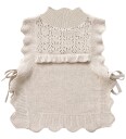 Fliink Vest   Julie   Bomull/Ull   Sandskall   Fliink   1 1½ år (80 86)   Vest Beige Hvit
