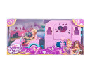 Sparkle Girlz Doll w. Jeep And Caravan 100176