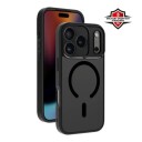 X2O Mag Frosted Deksel for iPhone 17 Pro   Svart
