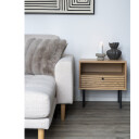 Galena plaid imitert pels hvit.
