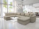 Dynir Sovesofa med sjeselong og sjeselong 5 seter   Beige