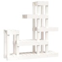 vidaXL Plantestativ hvit 92x25x97 cm heltre furu