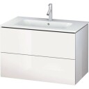 Duravit L-Cube Servantskap m/2 skuffer 820x550x481 mm Hvit Høyglans