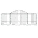 vidaXL Gabionkurver buede 20 stk 200x50x60/80 cm galvanisert jern