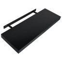 vidaXL Vegghyller 2 stk svart 60x20x3,8 cm