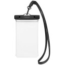 Spigen Aqua Shield Vanntett Mobildeksel for Smartphones (opptil 6.9") - Svart/Gjennomsiktig
