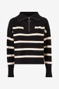 Vero Moda - Genser vmSaba Stripe LS Highneck Blouse - Svart