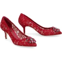 Dolce & Gabbana Dame Sko Rød 39 1/2 EU,