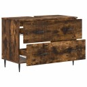 vidaXL Baderomsvaskeskap HAARLEM Røkt Eik 82 x 41 x 58,5 cm