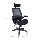 Kontorstol HOME4YOU Miller Svart   Svart
