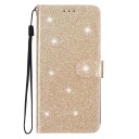 INCOVER Samsung Galaxy A25 (5G) Flip Deksel med Lommebok og Stropp - Glitter - Gull
