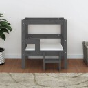 Vidaxl Hundeseng Grå 55.5X53.5X60 cm Heltre Furu