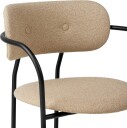 Gubi Coco Spisestol Polstret med Armlene Around Bouclé 004