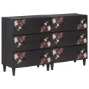 vidaXL Oppbevaringsskap 2 stk. 120 x 33 x 75 cm Massiv mango tre