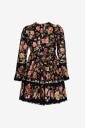byTimo   Kjole Bohemian Shift Dress   Svart