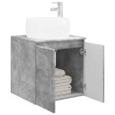  Vegghengt vaskeservant Betonggrå 49,5 x 44,5 x 66 cm