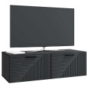  Vegghengt TV skap Svart 98 x 41 x 30 cm Konstruert tre